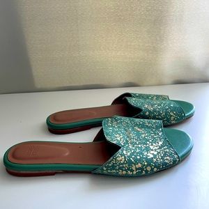 Anthropology jasper and Jeera slippers.